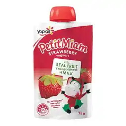 Woolworths Yoplait Petit Miam Kids Yoghurt Pouches 70g – From the Fridge offer
