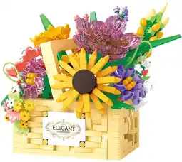 Toymate Flower Love Sunflower Basket Bouquet (1263pcs) offer
