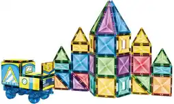 Toymate Wondermags Magnetic Tiles Train Set (120pcs) offer