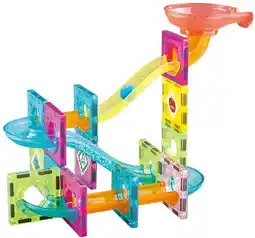 Toymate Wondermags Magnetic Tiles Dino Marble Run (47pcs) offer