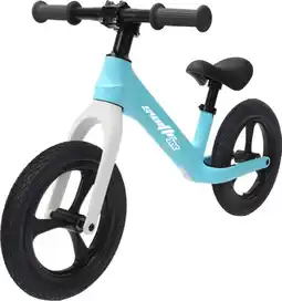 Toymate Swifte Blue Balance Bike with Rubber Tires offer