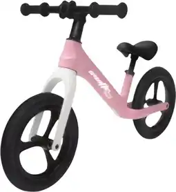 Toymate Swifte Pink Balance Bike with Rubber Tires offer