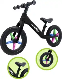 Toymate Swifte Black Balance Bike with Light Up Wheels offer