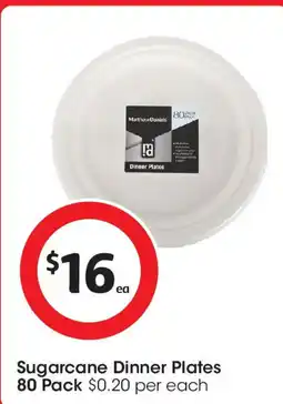 Coles Sugarcane Dinner Plates 80 Pack offer