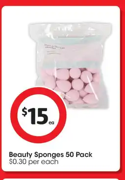 Coles Beauty Sponges 50 Pack offer