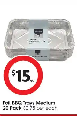 Coles Foil BBQ Trays Medium 20 Pack offer