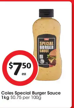 Coles Coles Special Burger Sauce offer