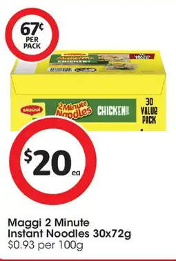 Coles Maggi 2 Minute Instant Noodles offer