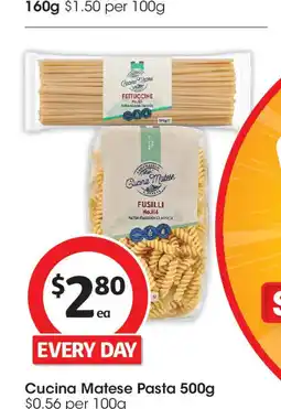 Coles Cucina Matese Pasta offer