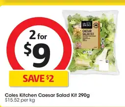 Coles Coles Kitchen Caesar Salad Kit offer