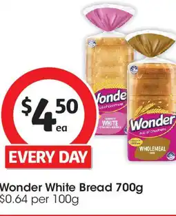 Coles Wonder White Bread offer