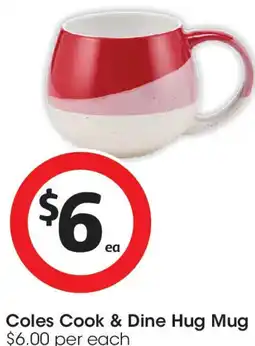 Coles Coles cook & dine hug mug offer
