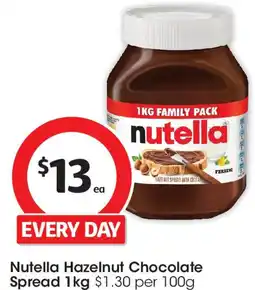Coles Nutella hazelnut chocolate spread offer