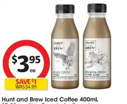 Coles Hunt and brew iced coffee offer