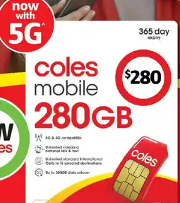 Coles Coles mobile offer