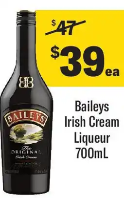 Coles Baileys irish cream liqueur 7 offer