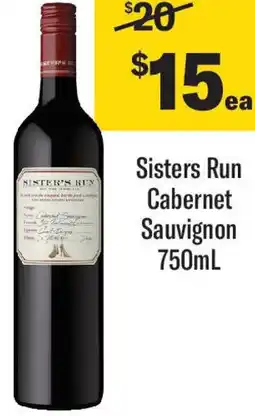 Coles Sisters run cabernet sauvignon offer