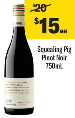 Coles Squealing pig pinot noir offer