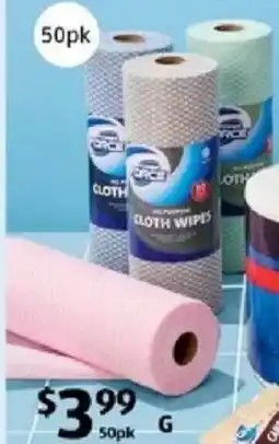 ALDI Cloth wipes offer