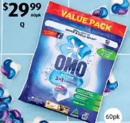 ALDI Omo active laundry capsules offer