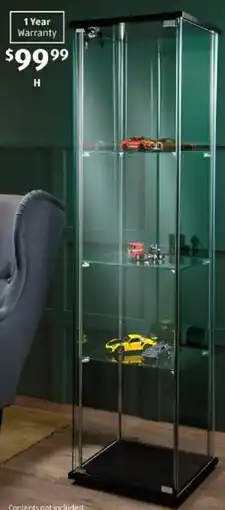 ALDI Glass display cabinet offer