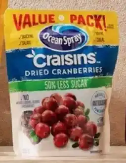 ALDI Ocean spray reduced sugar craisins offer