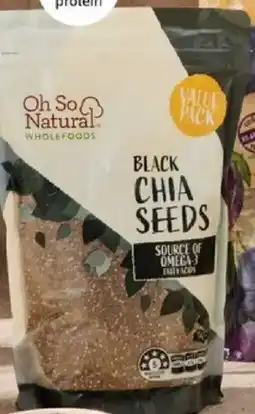 ALDI Oh so natural wholefoods chia seeds offer