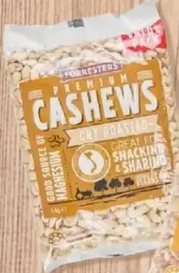 ALDI Forresters dry roasted cashews offer