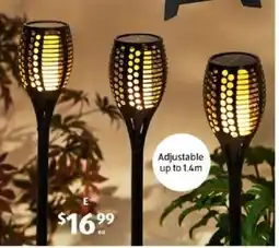 ALDI Garden solar tiki torch offer