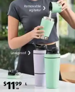ALDI Double-walled stainless steel shaker bottle offer