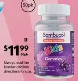 ALDI Sambucol cold & flu gummies offer