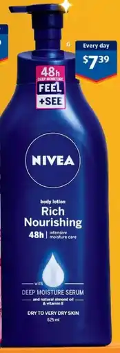 ALDI Nivea body lotion offer