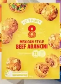 ALDI Let's party mexican style beef arancini offer