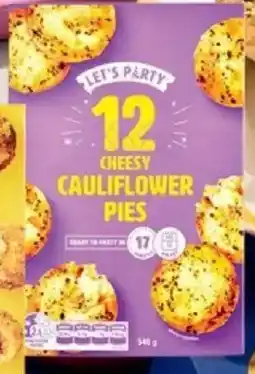 ALDI Let's party cheesy cauliflower pies offer