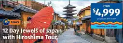 ALDI 12 day jewels of japan with hiroshima tour offer