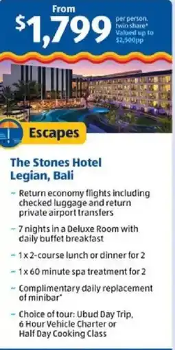 ALDI The stones hotel legian, bali offer