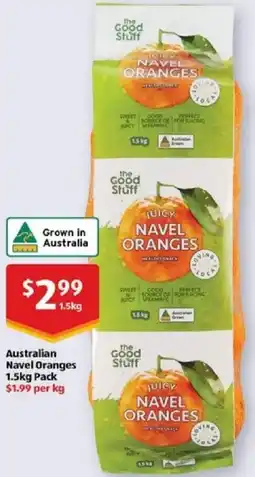 ALDI Australian navel oranges offer