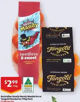 ALDI Australian dandy mandy mandarins offer
