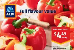 ALDI Australian Red Capsicum offer