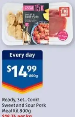 ALDI Ready, set...cook! sweet and sour pork meal kit offer