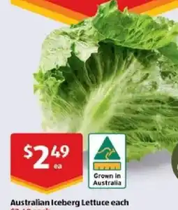 ALDI Australian Iceberg Lettuce each offer