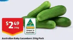 ALDI Australian baby cucumbers offer