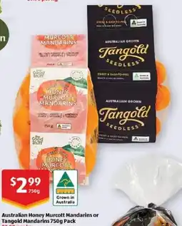 ALDI Australian honey murcott mandarins offer