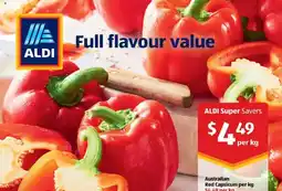 ALDI Australian Red Capsicum offer
