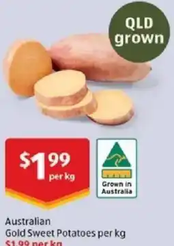 ALDI Australian gold sweet potatoes offer