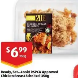 ALDI Ready set cook rspca approved chicken breast schnitzel offer