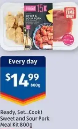 ALDI Ready set cook sweet and sour pork meal kit offer