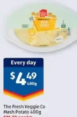 ALDI The fresh veggie co mash potato offer