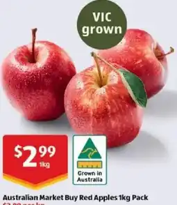 ALDI Australian market buy red apples offer