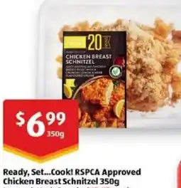 ALDI Ready set cook rspca approved chicken breast schnitzel offer
